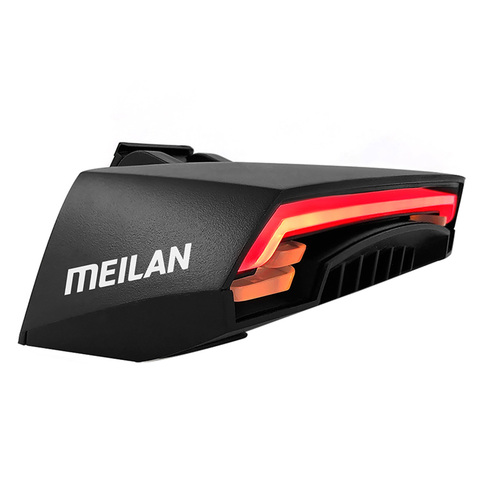 Meilan-luz trasera para bicicleta X5, intermitente inalámbrico remoto, LED, recargable vía USB, piezas para bicicleta con luz trasera ► Foto 1/6