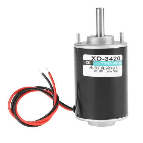 DC Servomotor XD 3420 12 V/24V 30W imán permanente Motor de DC de alta velocidad CW/CCW eléctrico Motor Universal ajustable de marcha atrás del Motor ► Foto 1/6