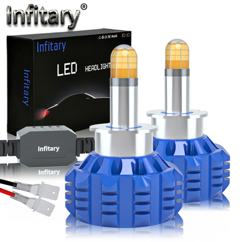 Infitary-faro LED Canbus para coche y camión, Bombilla de lámpara automática, 360 °, 12V, 24V, 36V, 18000Lm, 110W, H1, H3, H11, HB3, HB4, 9005, 9006 ► Foto 1/6