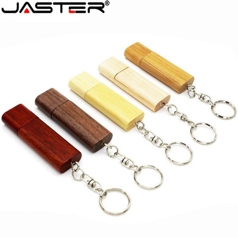 JASTER de madera USB flash drive 4GB 16GB 32GB 64GB USB creativo pulgar Logotipo de grabado láser 1 Uds libre logotipo personalizado ► Foto 1/6