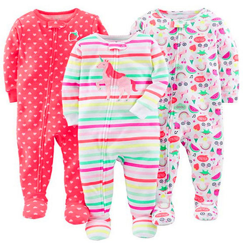 Niño, niña, bebé, algodón, tela, bolsa, mono, mameluco, niño, pijama cálido onesies de algodón, pijamas de onesies para niños y niñas ► Foto 1/6