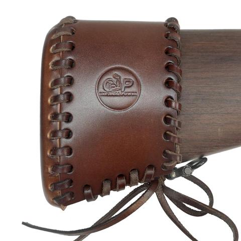 Soporte para pistola de Rifle de caza, accesorio ajustable hecho a mano, de cuero, para reposa mejillas y hombros ► Foto 1/6