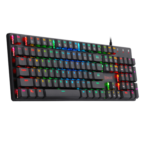 Redragon K589 RGB retroiluminado de bajo perfil con cable de teclado mecánico para jugar Teclado mecánico lineal tranquilo azul interruptores ► Foto 1/6