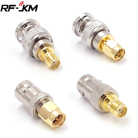 Conector de antena SMA a BNC macho hembra, adaptador RF Coaxial, 2 uds. ► Foto 1/5