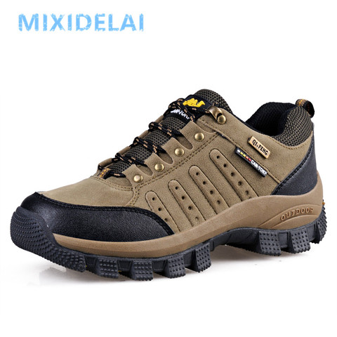 Zapatos casuales de los hombres de la marca impermeables Zapatos Zapatillas de deporte de los hombres zapatos planos zapatos cómodos zapatos parejas al aire libre zapatos de senderismo zapatos de talla grande 36-47 ► Foto 1/6