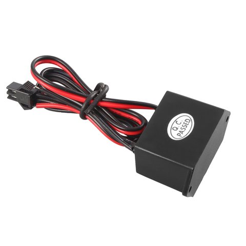 Negro 12v fuente de alimentación DC a AC inversor para EL lámpara cable electroluminiscente 5M metros led controlador de led ► Foto 1/6