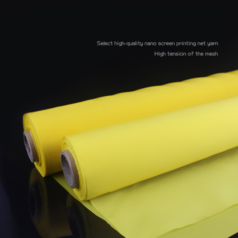 Malla de impresión de Pantalla amarilla, 300M/120T de ancho, 165cm(63 
