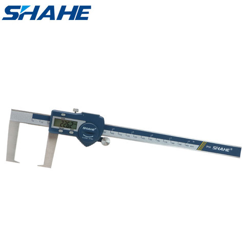 Shahe-Pinza de ranura exterior Digital de 0-200mm, calibrador vernier electrónico de acero inoxidable con puntos planos ► Foto 1/6