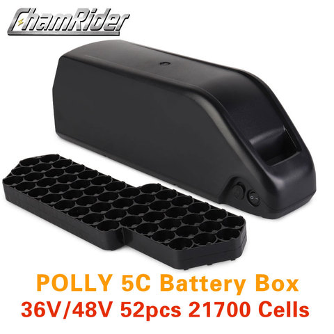 Caja de batería Polly 5C, carcasa para batería de bicicleta eléctrica, tiras de níquel, 21700 celdas ► Foto 1/6