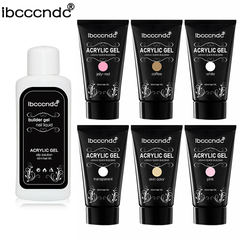 45 ml IBCCCNDC de Gel de uñas Gel líquido barniz de uñas de gelatina Gel Silp solución inodoro Alcohol sustitutos PolyGel Kit ► Foto 1/6