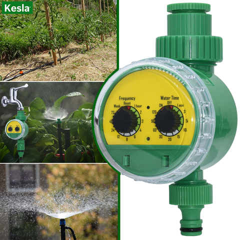 KESLA-sistema de riego automático para jardín, irrigador por goteo con temporizador, controlador electrónico Digital, irrigador de invernadero para el hogar ► Foto 1/6