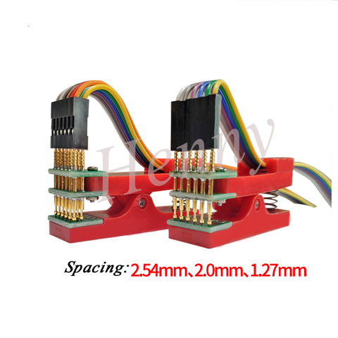 Pruebas plantilla PCB abrazadera de sonda de descargar el programa de programación quemar accesorio 2,54 de 2,0 de 1,27mm (de una sola fila) ► Foto 1/4