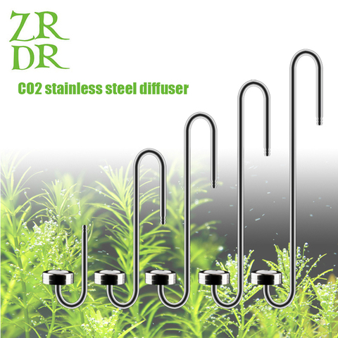 ZRDR difusor de CO2 para acuario, atomizador de acero inoxidable, atomizador de disco de cerámica, utilizado para accesorios de crecimiento de plantas acuáticas 700-400mm ► Foto 1/6
