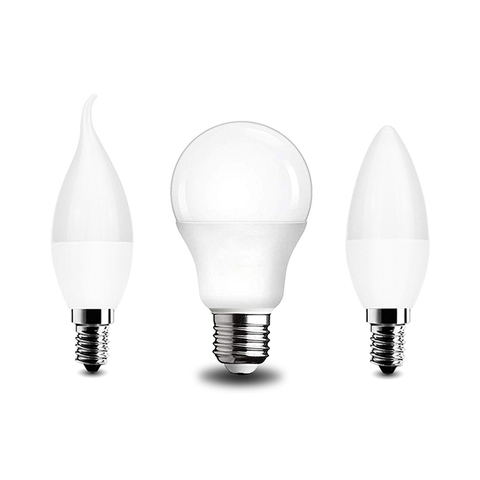 Bombilla LED E27 E14, lámpara de alta potencia, 3W, 6W, 9W, 12W, 15W, 18W, 20W, AC220, 240V, blanco frío, Blanco cálido, de alto brillo ► Foto 1/6