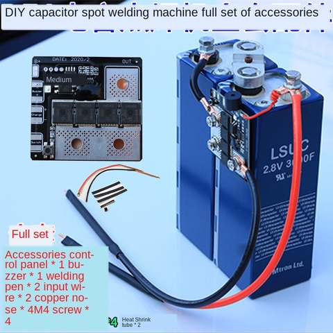 Máquina de soldadura por puntos con capacitancia, 4.2v5v5.6v6v Fala, chip único, con Panel de Control de pluma de soldadura por puntos, juego completo de piezas Diy ► Foto 1/5