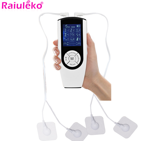 Masajeador de terapia Tens EMS Estimulador muscular, máquina de masaje de acupuntura de pulso eléctrico, adelgazamiento, relajación Digital, herramienta de cuerpo completo ► Foto 1/6