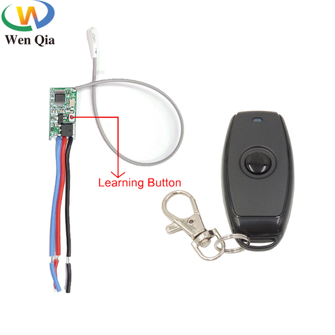 Interruptor de Control remoto inalámbrico RF, Mini módulo con transmisor para lámpara LED de potencia DIY, 433mhz, 3,6 V, 6V, 12V, 24V, 1CH ► Foto 1/6