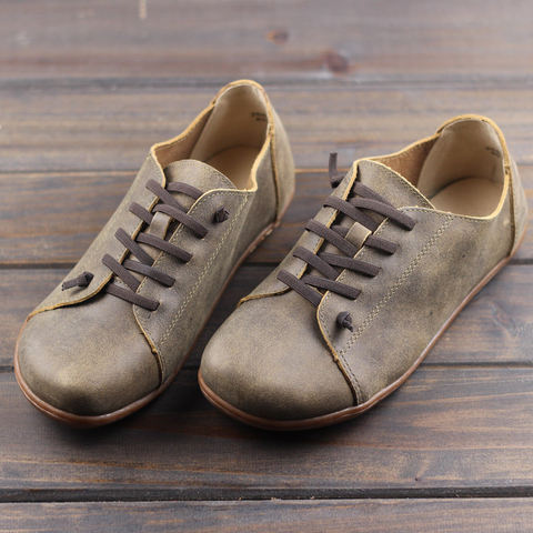 Zapatos informales de cuero genuino para hombre, calzado oxford con cordones hechos a mano, estilo derby, para Primavera, 2022 ► Foto 1/6