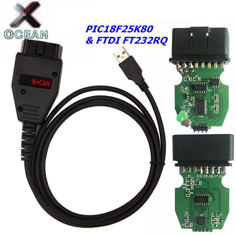 Para VAG K + puede comandante 1,4 herramienta de escáner de diagnóstico para VAG 1,4 cable COM para vag PIC18F25K80 FTDI FT232RQ Chip envío gratis ► Foto 1/6