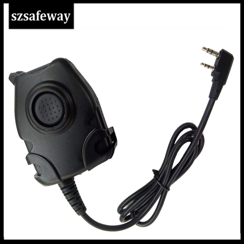 Cable PTT a prueba de agua para auriculares tácticos Z comtaii H50 MSA SORDIN H60 HD03, auriculares para Kenwood para Radio bidireccional Baofeng ► Foto 1/6