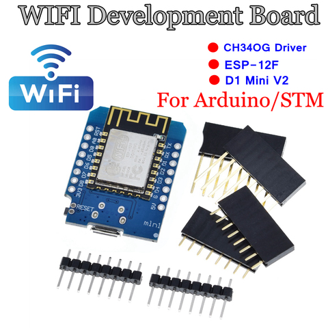 1 UNIDS D1 mini-Mini NodeMcu 4 M bytes ESP8266 Lua WIFI placa de desarrollo basado en Internet de Las Cosas por WeMos ► Foto 1/6