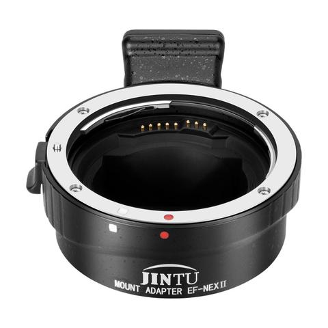 JINTU-adaptador de montaje para lentes con enfoque automático, marco completo, EF-NEX para objetivo Canon EF a Sony NEX A6500 A6300 A6000 A7 A7R A7S A7RII ► Foto 1/6