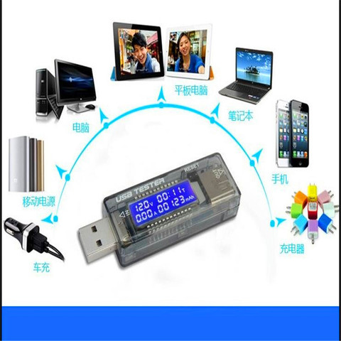 Medidor de potencia con texto, voltímetro de carga de corriente OLED, USB 5V, 9V, 12V, 20V, QC 2,0 ► Foto 1/4