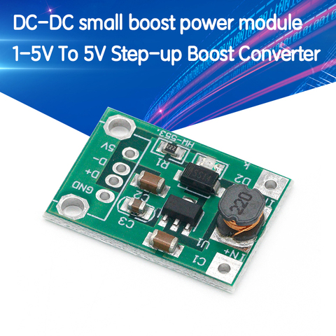 5V DC convertidor Step Up fuente de alimentación DC-DC Boost adaptador de Boost convertidor placa Step-Up 500MA regulador de voltaje 1V-5V a 5V ► Foto 1/6