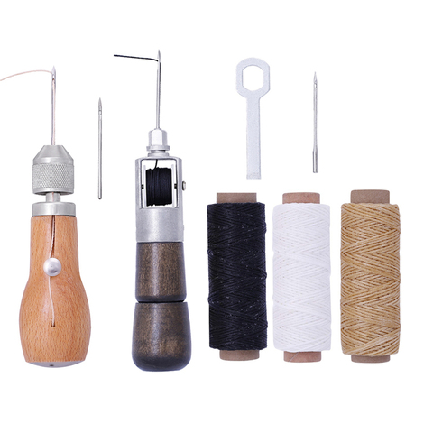 LMDZ Leather Craft Speedy Stitcher Kit de herramientas de punzón para coser a mano para lona de vela de cuero Reparación pesada de costura de tela Zapatero ► Foto 1/6