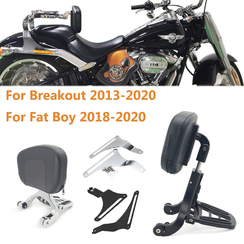 Respaldo para motocicleta multiusos, respaldo para Conductor de pasajero para Harley, modelos Breakout 2009-2016, Fat Boy 2009-2016 ► Foto 1/6