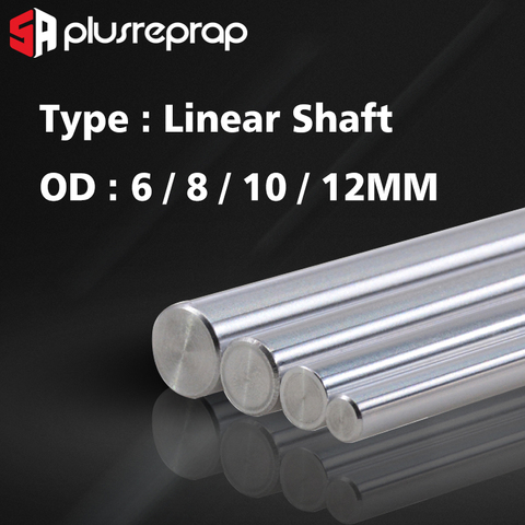 Del trazador de líneas de ferrocarril OD 6/8/10/12mm eje lineal longitud 200, 250, 300, 320, 339, 350, 370, 400 de 500 mm para 3D impresora X Y Z Eje CNC partes ► Foto 1/6