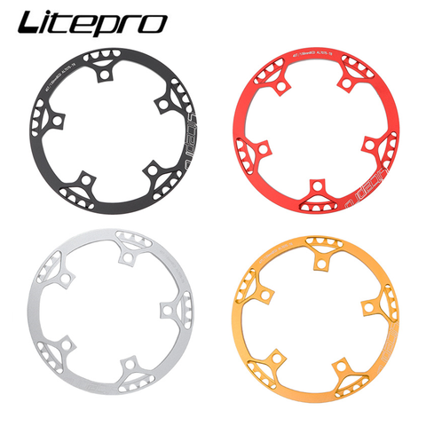 Litepro-platos y bielas de placa redonda para bicicleta, engranaje de disco único, plegable, 45/47/53/56/58T, BCD130 ► Foto 1/6