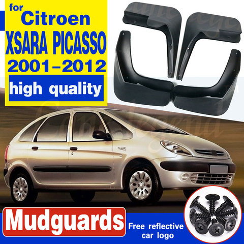 Guardabarros 4 Uds apto para CITROEN XSARA PICASSO 2001-2012 barro solapas guardia SPLASH guardabarros ► Foto 1/6