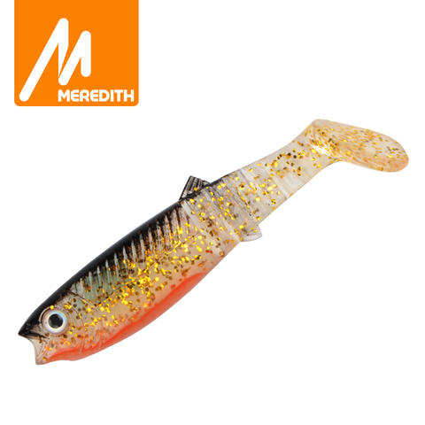 MEREDITH 5 uds 10,5g 10cm cebos Señuelos de Pesca cebo de pesca suave caníbal suaves señuelos de Shads pescado pesca JX62-10 ► Foto 1/6