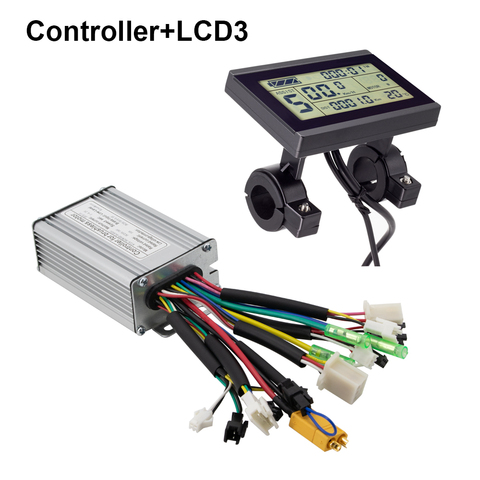 Controlador para bicicleta eléctrica, 24V, 36V, 250W, 350W, 6 Mosfet, 17A, Kunteng, con pantalla KT LCD4, LCD5 ► Foto 1/6