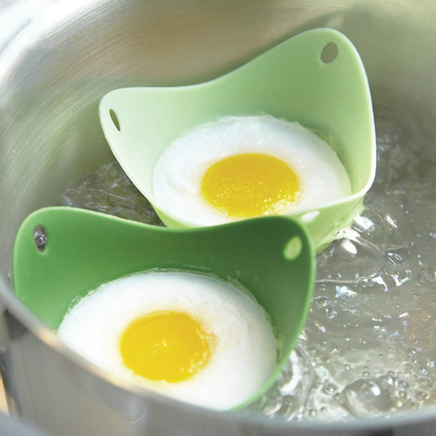 Hervidor de huevos de silicona de alta temperatura, Gel de sílice, creativo, cálido, vaporizador de huevos, soporte para huevos, Color aleatorio ► Foto 1/6