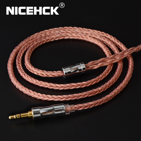 NICEHCK-Cable de cobre de alta pureza, 16 núcleos, C16-3, 3,5/2,5/4,4mm, enchufe MMCX/2 pines/QDC/NX7, Pin para C12 ZSX ZAX TFZ BL-03 NX7 MK3 LZ A7 ► Foto 1/6