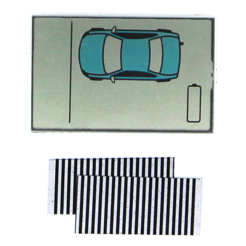 Cable Flexible versión para Rusia ZX925 pantalla lcd para el Sheriff ZX-925 cebra rayas lcd remoto dos forma de sistema de alarma para coche ► Foto 1/2