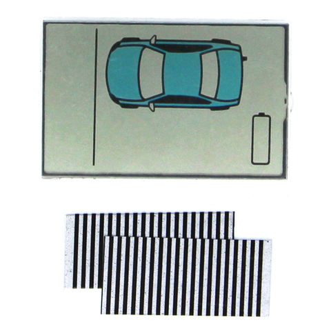 Cable Flexible versión para Rusia ZX925 pantalla lcd para el Sheriff ZX-925 cebra rayas lcd remoto dos forma de sistema de alarma para coche ► Foto 1/2