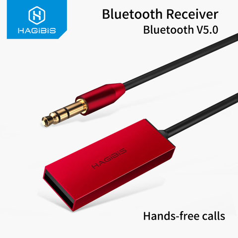 Adaptador y receptor Bluetooth 5,0 de habilis, adaptador de Audio AUX, conector de 3,5mm, transmisor inalámbrico estéreo para altavoces de coche y auriculares ► Foto 1/6