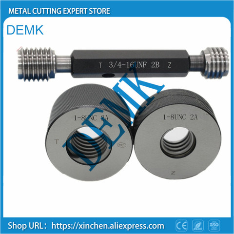 Medidor de rosca inche de alta precisión GO/NO GO Gage gauge 2A 2B tornillo de precisión Gage Fine, herramienta de prueba de rosca de paso Wyeth ► Foto 1/3