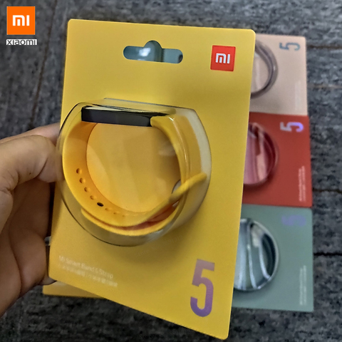 Correa de silicona para Xiaomi Mi Band 5, repuesto de correa de silicona para Xiaomi Mi Band 5, 100% Original ► Foto 1/5