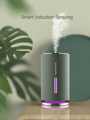 Humidificador de aire eléctrico con pulverizador de inducción recargable, humidificador de aire portátil con USB para aromaterapia, aceites esenciales ► Foto 1/1