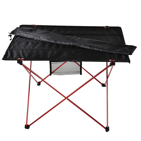 Mesa de exterior roja de cuatro estaciones mesa plegable de Camping mesa Simple ultraligera MESA DE PESCA 7075 muebles plegables para el hogar ► Foto 1/6