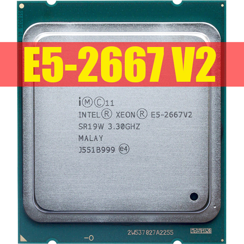 Intel Xeon E5 2667 v2 3,3 Ghz 8Core 16 hilos 25MB Cache SR19W 130W procesador LGA 2011 CPU ► Foto 1/1