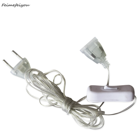 Cable extensor de enchufe de 3/5m, cable de extensión de luz LED para fiestas, bodas, UE/EE. UU. ► Foto 1/6