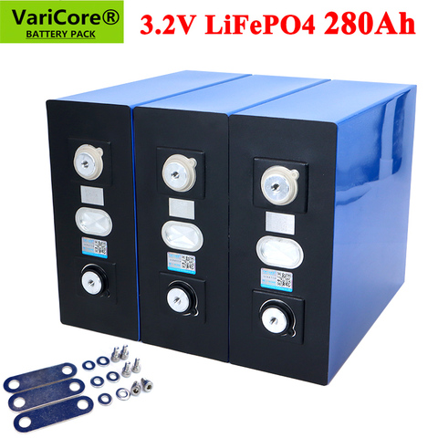 VariCore 3,2 V 280Ah lifepo4 de la batería de 12V 24V 280AH pack de batería recargable para coche eléctrico RV sistema de almacenamiento de energía Solar ► Foto 1/6