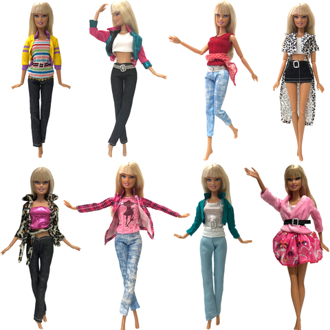NK-Conjunto de ropa hecha a mano para muñeca Barbie, conjunto de ropa para muñeca, regalo para niña JJ, 1 Set ► Foto 1/5