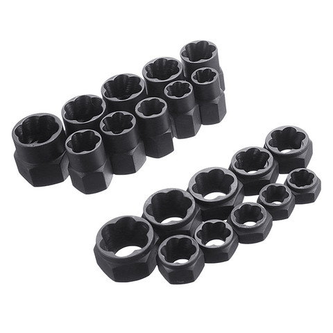 10 unids/set tornillos dañados tuercas removedor Extractor herramientas Juego de Herramientas de roscado tuercas negras con 2 estilos ► Foto 1/6