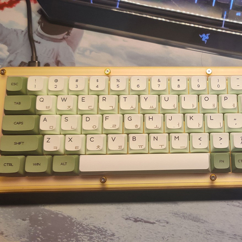 Llaveros similares a XDA Matcha, sublimación, PBT, ruso, japonés, coreano, 125 teclas, tecla de teclado mecánico ► Foto 1/6